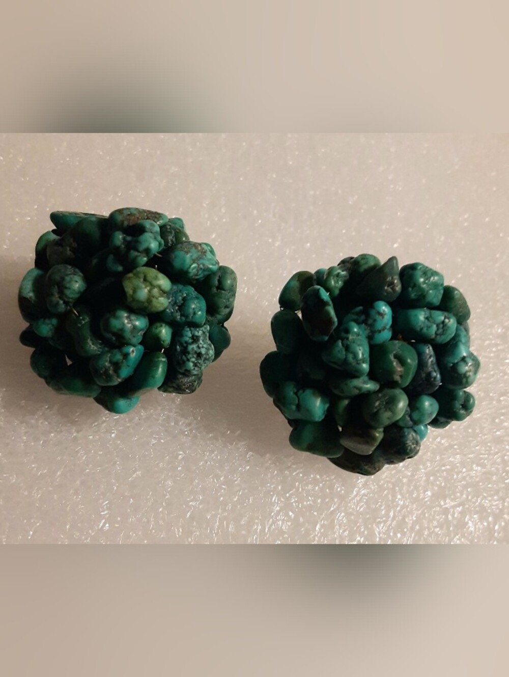 Kenneth Jay Lane Green Turquoise Cluster Stud Earrings - Women Jewelry